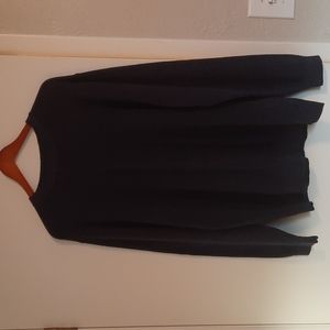 Navy Blue Cotton Sweater, Men's Size Large